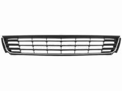 Решетка в бампер Volkswagen Polo 09-15 (4D SED/ с хромом)