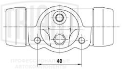 Цилиндр торм. для а/м Toyota Land Cruiser 70 (84-)/80 (89-)/100 (98-) зад. L/R d=25.4мм (CF 2502)