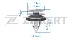 Клипса крепёжная BMW (миним. кол-во заказа 10 шт.) be-3838