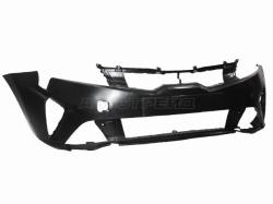 Бампер передний Kia Rio 20-22 / Solaris KRS 24- (Под ПТФ/ С отверстием под крюк)