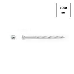 Саморез для полов с уменьшенной головкой 3.0х30 ж.ц. torx (500) 1000шт FORTLUFT sts028125