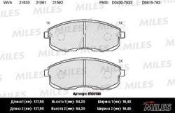 E100150 Колодки торм.NISSAN JUKE/MAXIMA/TEANA/TIIDA/SUZUKI SX4 пер.с инд.из.SemiMetallic