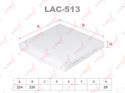 Фильтр салона HONDA ACCORD 03-/CIVIC 06-/CR-V 07- LAC-513