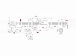 Шланг тормозной передний (Таиланд) TOYOTA RAV4 05- LH