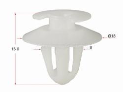 Клипса обшивки MERCEDES (1 шт.)