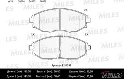 E110391 Колодки тормозные CHEVROLET EPICA 07- передние SemiMetallic