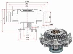 Вискомуфта SUZUKI ESCUDO/VITARA G16A