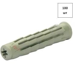 Дюбель универсальный Т6 6х30 (нейлон) 565386 100шт FORTLUFT sts030898
