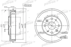 PDR1573 Барабан тормозной