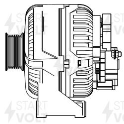 Генератор для а/м Shacman X3000 с дв. WP12 Евро-3 80A (LG 3006)