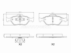 Колодки тормозные (Спереди) Ford Fiesta 95-02 / Fusion 02-12 / Mazda Demio 02-07 / Ford Puma 97-03 /