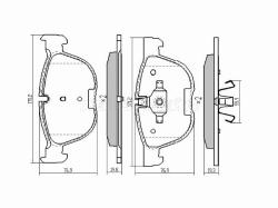 Колодки тормозные (Спереди) BMW X5 06-18 / X6 08-20