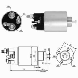 Реле втягивающее Nissan Micra III   Renault Clio III 1.5 dCi 46058