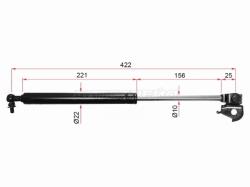 Амортизатор капота Toyota Land Cruiser (J80) 89-97 / Lexus LX 95-97 (Слева)
