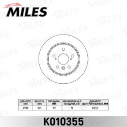 K010355 Диск тормозной TOYOTA CAMRY V10/V20 3.0 91-01/V30 2.4-3.0 01- задний