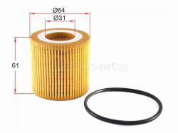 Фильтр масляный (картридж) VW POLO 1,2 01-/SKODA FABIA 02-/RAPID 12-/ROOMSTER 06-/SEAT IBIZA 02-