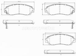 Колодки тормозные (Спереди) Honda CR-V 06-20 / Odyssey 08-17 / Exeed VX 20-24