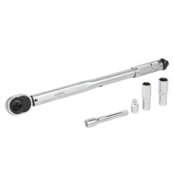 Ключ динамометрический 1/2" 40-210Нм, набор 4 пр. (головки19,21,удл125мм,адапт3/8), кейс (ATBN012)