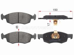 Колодки тормозные (Спереди) Renault Logan 14-18 / LADA Largus 12-21