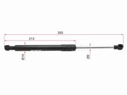 Амортизатор крышки багажника Chevrolet Epica 06-13 (Справа=Слева)