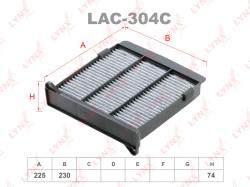 Фильтр салона MITSUBISHI LANCER/OUTLANDER -07 угольный LAC-304C