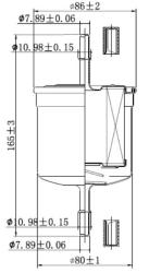 Фильтр для а/м Volvo XC90 (02-)/(06-) 2.5i/2.9i/3.2i/S60 (00-)/S80 (98-)(03-) 2.4i (топл.бензин) (SVY8222)