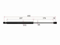 Амортизатор крышки багажника Kia Sportage 10-16 (Справа=Слева)