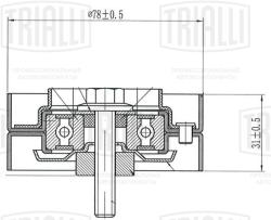 Ролик привод. ремня для а/м Audi A8 (03-) 3.7i/4.2i (опор.) (CM 5146)