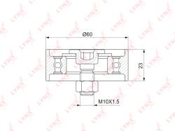 Ролик натяжного механизма / грм MITSUBISHI OUTLANDER/AIRTREK II 3.0 06-12 / PAJERO SPORT II 3.0 08> pb-1312