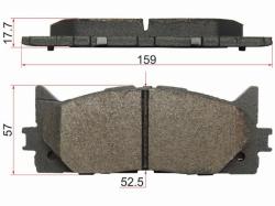 Колодки тормозные (Спереди) Toyota Camry (XV40,XV50) 01-21 / Lexus ES 06-18