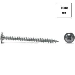 Саморез SPAX 5.0 х 40, полусфера с пресс-шайбой, полн.резьба, оц., PZ 1000шт FORTLUFT sts029475