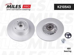 Диск тормозной RENAULT CLIO III 05-/MEGANE II 02- зад. с подшипником с покрытием K210543