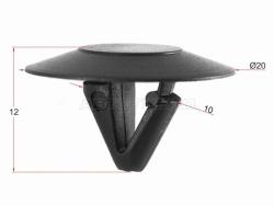 Клипса обшивки капота CHRYSLER (1 шт.)