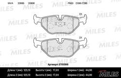 E110099 Колодки тормозные BMW E32/E34/E36/Z3 >03 задние SemiMetallic