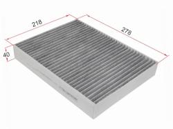 Фильтр салона VOLKSWAGEN TOUAREG 10-18/ PORSCHE CAYENNE 10- угольный