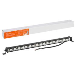 Фара (балка) светодиодная однорядная, 18LED, направленный свет, 27Вт, 500x30x47мм, 12/24В (ALED064)