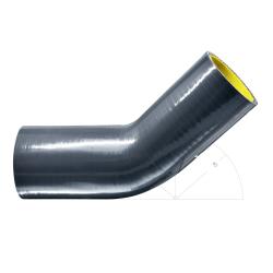 Силиконовый изгиб-переходник 50-57мм 45 градусов shb505745