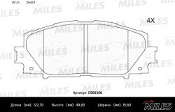 Колодки тормозные TOYOTA PRIUS 1.8 09-/LEXUS CT 1.8 11- передние Ceramic E500358