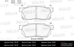 Колодки тормозные HONDA CIVIC/CRX/PRELUDE 83-95 передние LowMetallic E400420