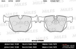 E110282 Колодки тормозные BMW E60/E61 задние SemiMetallic
