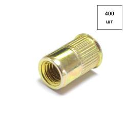 Заклепка гаечная М 8х16 ж.ц. уменьш. фланец, вытяжная(насечка)(Dцил=10,5) 400шт FORTLUFT sts025725