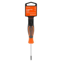 Отвертка TORX TX9x60, магнитный наконечник, пласт.подвес (ATBX005)