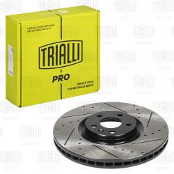 Диск торм. для а/м Geely Monjaro (22-) перед. d=345 (перф/слот/окраш) (DF 1317s) PRO