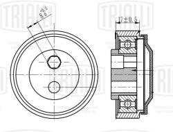 Ролик привод. ремня для а/м Audi A6 (97-) 2.5d (опор.) компресс. AC (CM 5271)