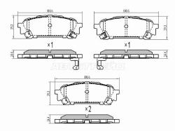 Колодки тормозные (Сзади) Subaru Forester 02-08 / Impreza 00-07 / Impreza WRX 05-07