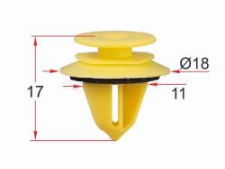Клипса обшивки двери MERCEDES (1 шт.)