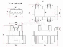 Катушка зажигания GEELY MK/MR/OTAKA