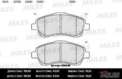 E100140 Колодки тормозные TOYOTA AVENSIS 03>/COROLLA VERSO 1.8-2.2D пер. SemiMetallic