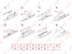 Щётка стеклоочистителя бескаркасная, 430мм XF430