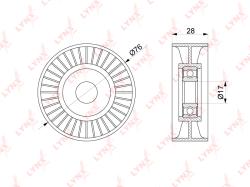 Ролик натяжного механизма / приводной MERCEDES-BENZ C180-250(W204) 07> / CLK200-200K(W209) 03-10 / E pb-5313